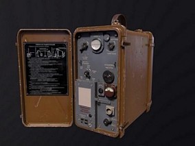 电台 无线电 发报机 3d模型