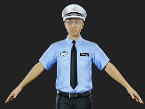 民警 警察 人民警察 警官  3d模型