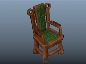 木椅子 中式椅子 餐桌椅子 餐厅椅子 木纹椅子 板凳 卡通椅子 3d模型