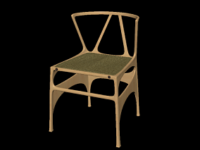 椅子 木头椅子 靠背椅子