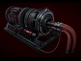 引擎 泵 马达 发电机 涡轮 压缩机 变电箱 工业机床 核能 提炼设备 3d模型
