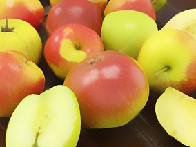 水果 苹果  大苹果 水果 蔬菜 苹果 新鲜苹果 切开的苹果 果盘01