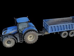 农用拖拉机 拖拉机 农用货车 3d模型