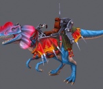带完整动画 装甲双冠龙坐骑 科幻恐龙 侏罗纪恐龙