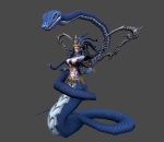 动画 美杜莎 女王 手绘 蛇妖 蛇精