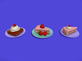 生日蛋糕 甜点 甜品 七彩蛋糕 奶油蛋糕 巧克力慕斯 草莓蛋糕