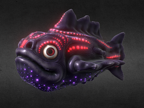 深海鱼 变异鱼 鱼怪 幻想怪物鱼 恶魔鱼 发光鱼 食人鱼