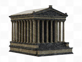 古罗马建筑素材3d元素