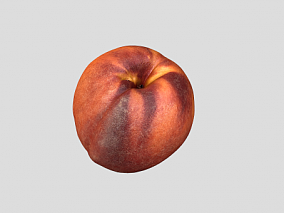 写实桃子 水果 水蜜桃 红桃