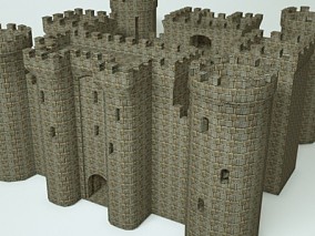 城堡精细模型建模