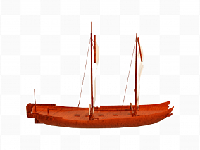木质海盗船 帆船 渔船 素材3D元素