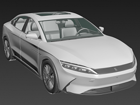 新能源汽车 现代比亚迪 汉 3d模型