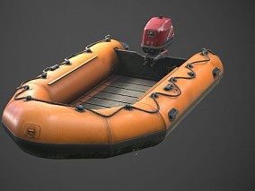 救生艇 橡皮艇 充气艇 皮划艇 充气船 救生艇 救援船 划艇 快艇 海上救生船 3d模型 多种文件格