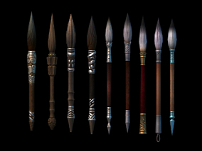 毛笔，次时代毛笔，低模毛笔，神笔，神仙笔，毛笔道具，