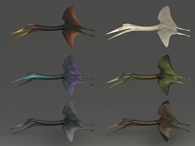 写实 风神翼龙 披羽蛇翼龙 4K 掠食性翼龙 次世代 白垩纪