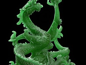 中国龙雕塑模型 中国龙模型 中国龙雕像
