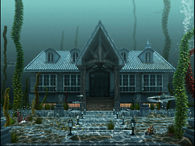 水下单体建筑 海底建筑