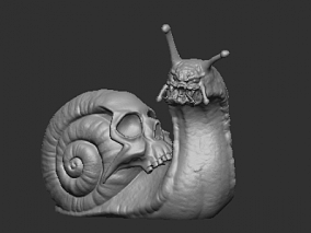 蜗牛 动物雕塑 zbrush obj
