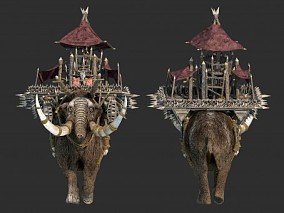 象王 巨型大象 猛犸象 蛮王 远古战士 野蛮人 蛮族坐骑