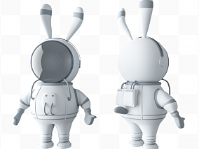 C4D科技太空兔建模