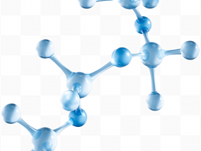 细腻写实风化学分子结构免抠素材图