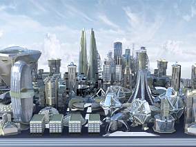 赛博朋克城市  未来城市   科幻城市     城市  科幻场景   赛博朋克    科幻建筑
