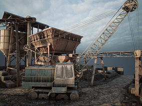 次世代采矿场 矿山 水泥厂 采矿车 工地 采矿设备 挖掘机