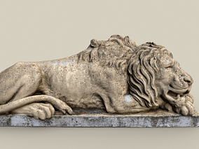 狮子雕塑    石狮 狮子  神兽 大门神兽 雕塑 守护神   睡觉的狮子