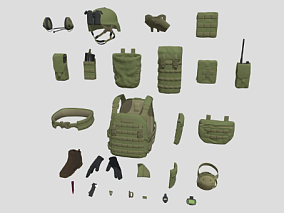 部队装备包    部队   军事   防弹衣