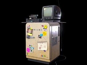 老式冰箱    电视机  黑白电视  冰箱  VCD  录影带  家电