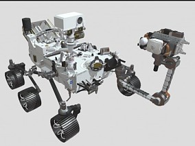 火星探测器 探测器 卫星车 越野车 赛博朋克汽车 卡丁车 装甲车 火星车 太空探索车