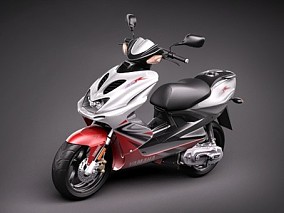 Yamaha Aerox R scooter 踏板车摩托车 Max+C4D+LWO+FBX