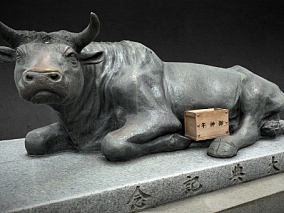 牛雕塑像  神户牛雕塑  牛   牛雕像  雕塑  户外雕像  神兽  公牛