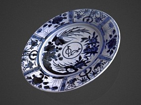 瓷器  瓷盘  陶瓷  盘子  古董  文物
