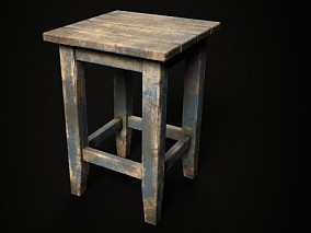 木头椅子  旧木椅