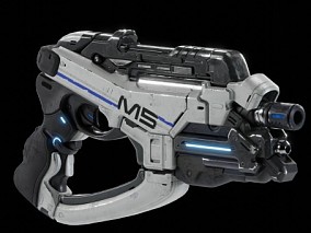 科幻M5手枪 武器 未来兵器 枪械
