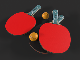 乒乓球 球拍 PBR材质 次世代 运动器材 体育用品 运动比赛 国球 桌球 体育器材