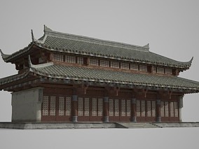 亚洲古建筑大殿宫殿