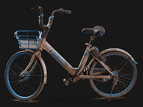 蓝色自行车  hello单车  共享单车