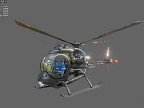 风格化直升飞机