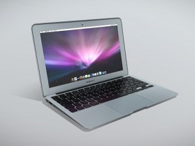 Apple MacBook Air 11 电脑   Low-Poly电脑  笔记本电脑  低聚电脑