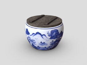 日本陶瓷 大瓷瓶 青花瓷 瓷器 摆件 陶瓷器皿 陶器 水缸 文物古董 大酒罐 罐子 酒罐 陶罐
