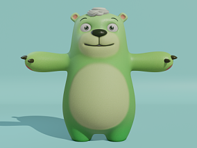 ip形象 ip熊 可爱熊 卡通熊 风格熊 玩具熊 清新 活力