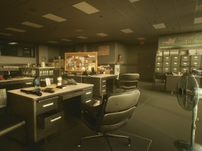 UE4/UE5 美国警察局 总部 总署 看守所 写实室内场景 办案处