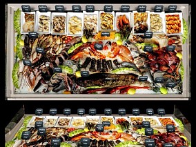 超市生鲜海鲜 保鲜柜 冻柜