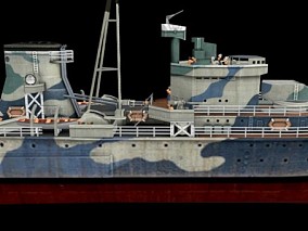3D外籍军舰 战舰 舰船