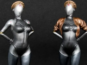 原子之心 双生舞伶 机器人姐妹 双胞胎美女 3d模型