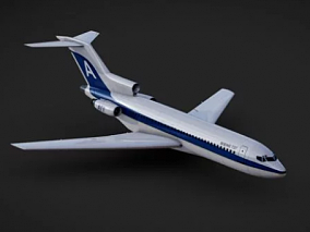 波音 727  飞机 3d模型
