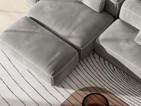 OC工程-沙发模型书本模型书模型地毯