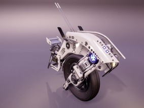 UE4/UE5 科幻未来摩托车 独轮摩托 电动单轮机车